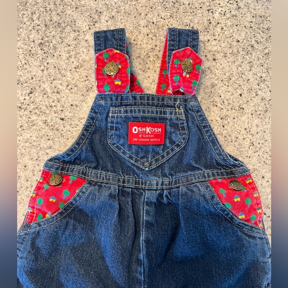 Osh Kosh Vintage Overalls 12 Months - Picture 2 of 5
